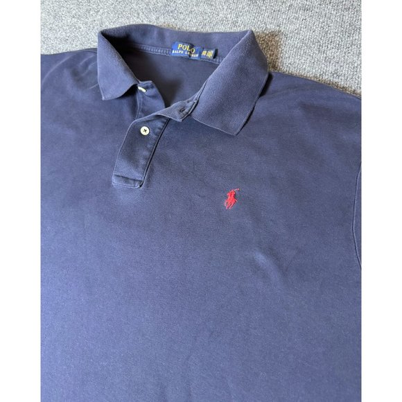 Polo Ralph Lauren Other - Polo Ralph Lauren Polo Shirt 2XB Big Navy Short Sleeve Casual Preppy‎ Red Pony